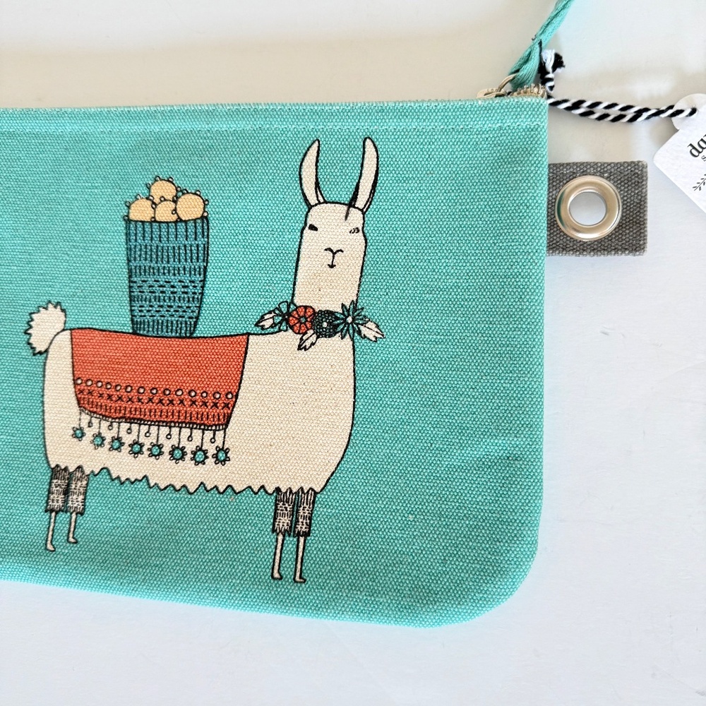 Danica Studio Llamarama Zipper Pouch 100% Cotton - Picture 13 of 16